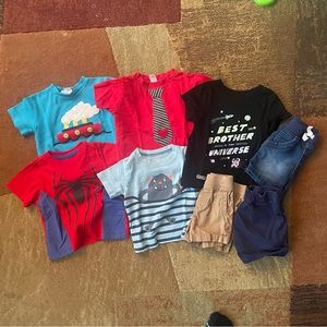 Bundle of Shirts and Shorts Size 12mo